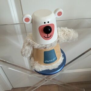 Toddler/Baby Janod stacking polar bear set EUC